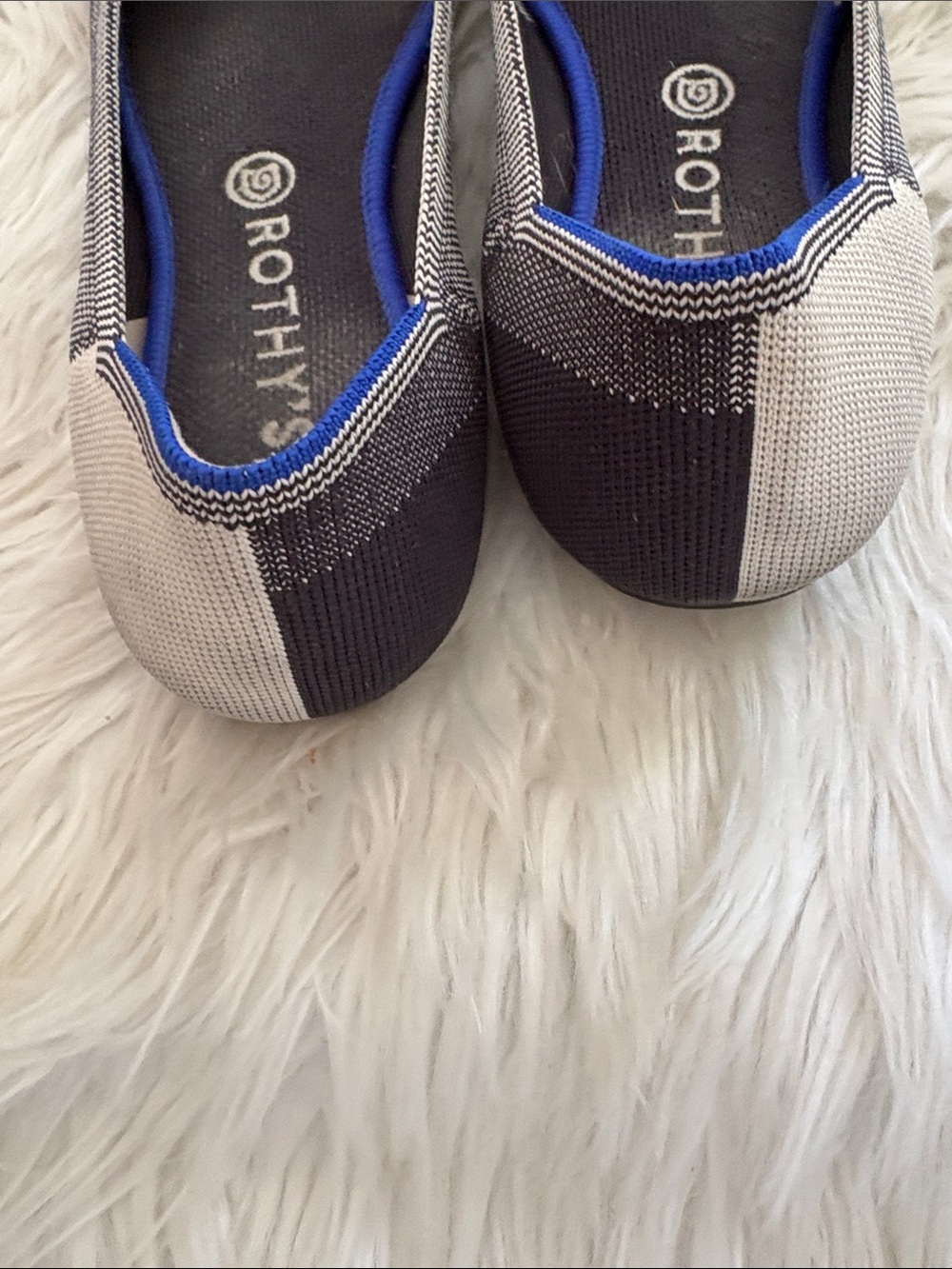 Rothy's Black and White Check Knit Ballet Flats - Picture 5 of 5